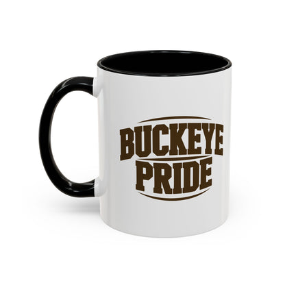 Buckeye Pride Accent Coffee Mug — School Spirit Ceramic Mug
