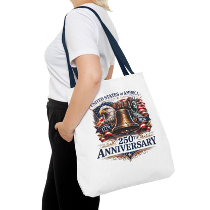 Anniversary Tote Bag — "United States of America 250th Anniversary" Liberty Bell Design