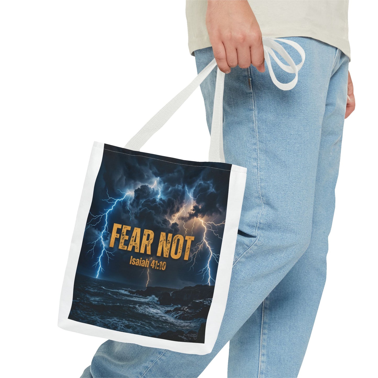 "Fear Not" - Isaiah 41:10 Tote Bag