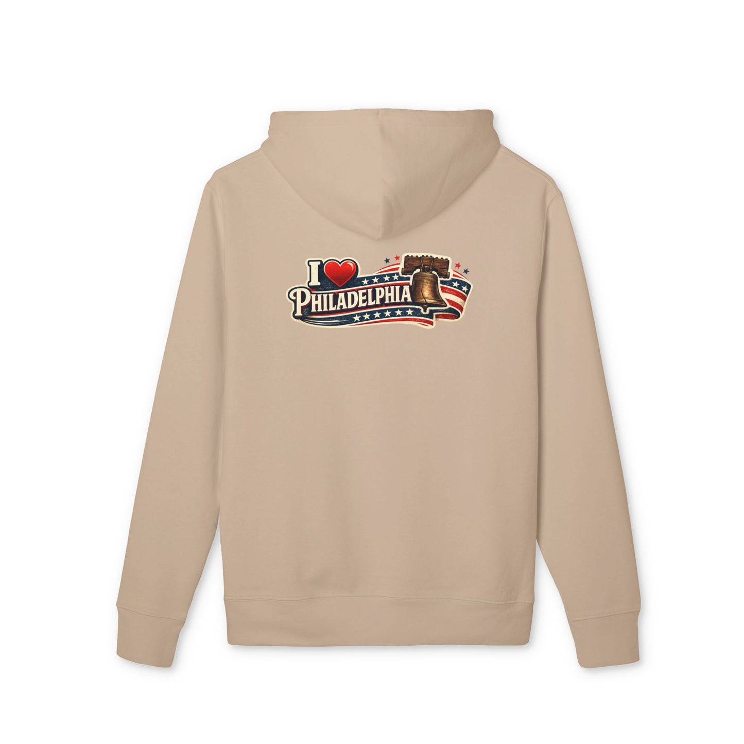 I  Philadelphia Hoodie — Vintage Liberty Bell & American Flag Sweatshirt