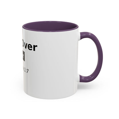 Faith Over Fear Coffee Mug — 2 Timothy 1:7 Inspirational Accent Mug
