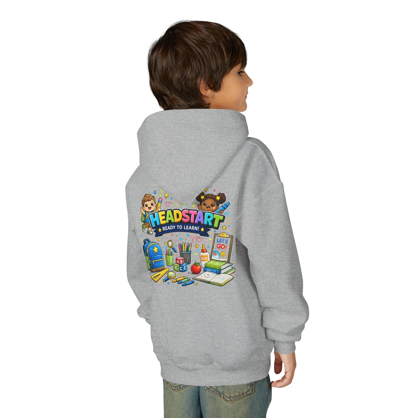 Head Start Kids Hoodie – 'Ready to Learn' Back-to-School Youth Sweatshirt