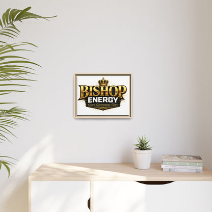 Framed Canvas Art - "Bishop Energy" Gold Crown Logo (Matte)