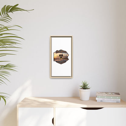Pennsylvania Keystone State Framed Canvas Wall Art — Liberty Bell & Philadelphia Skyline
