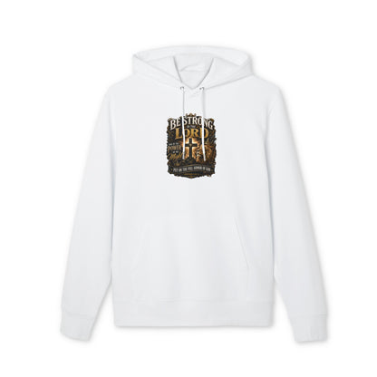 Be Strong in the Lord Hoodie — Christian Cross Faith Sweatshirt