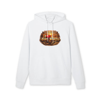 Fort Worth Retro Logo Hoodie — I  Fort Worth City Sweatshirt