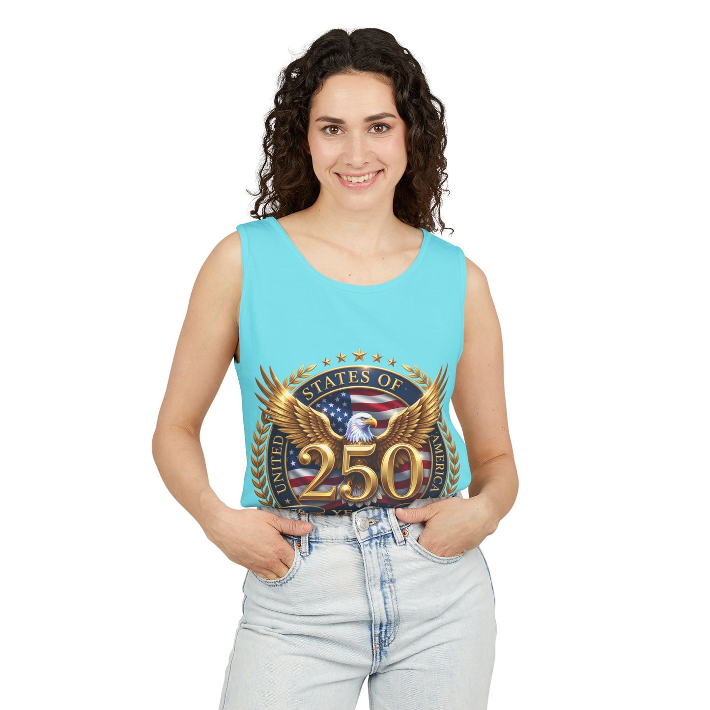 250 Years Anniversary Eagle Tank Top — United States Bicentennial Celebration Tee