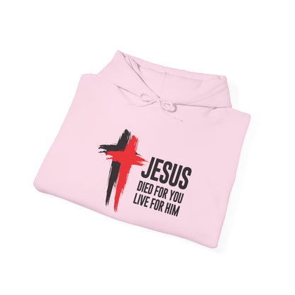 "Jesus Died For You, Live For Him" Hoodie