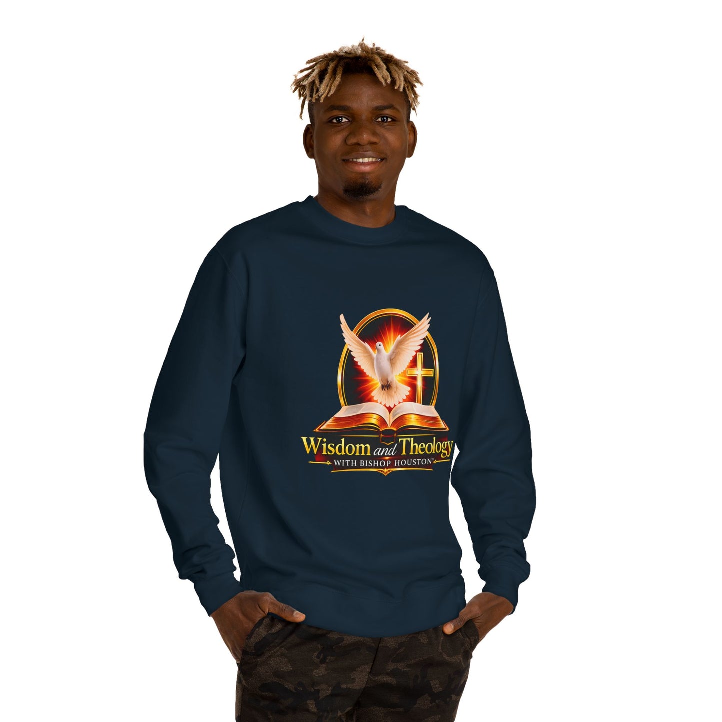 Wisdom and Theology Crewneck Sweatshirt — Dove & Cross Christian Pullover