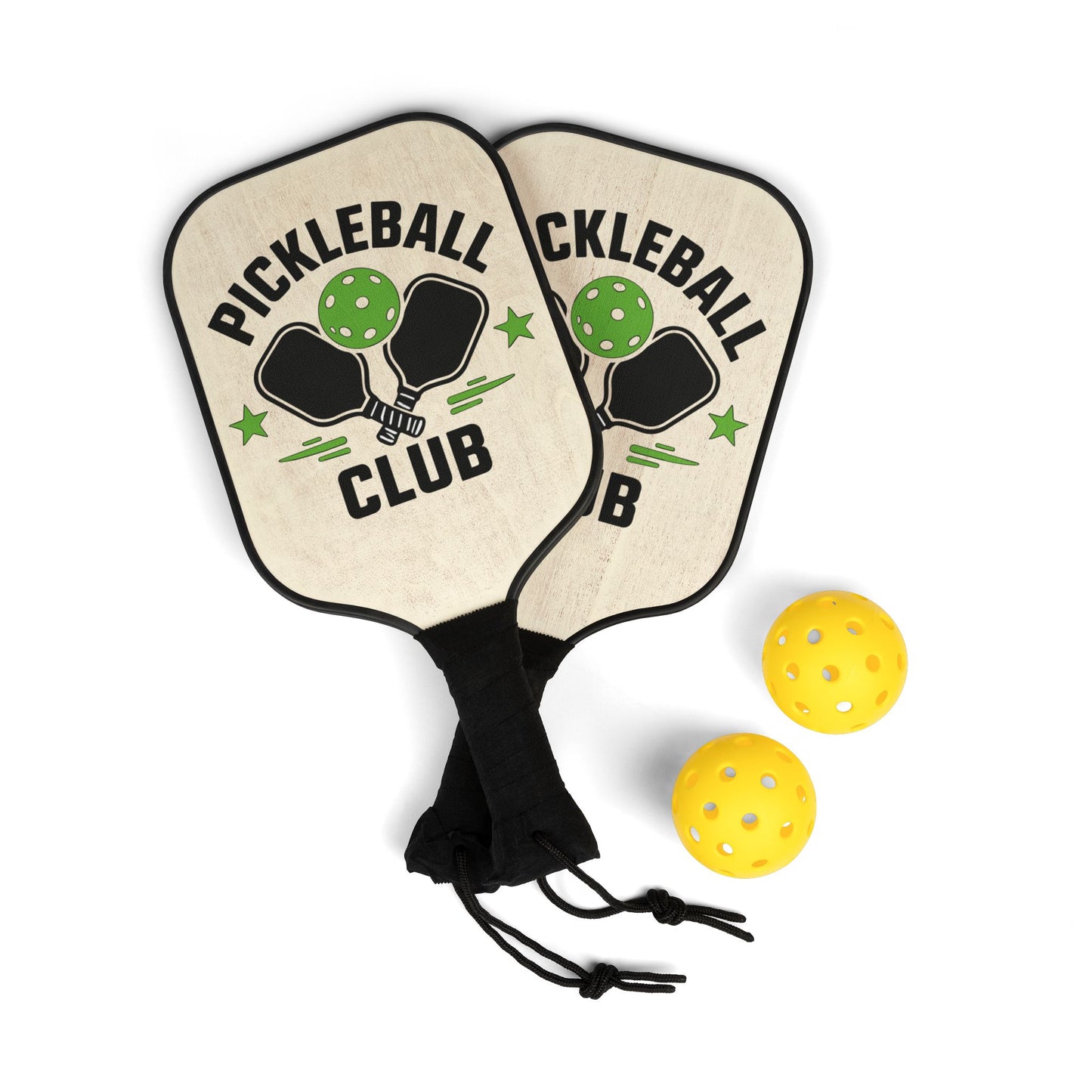 Pickleball Club Paddle Set – 2-Pack Pickleball Paddles with Balls