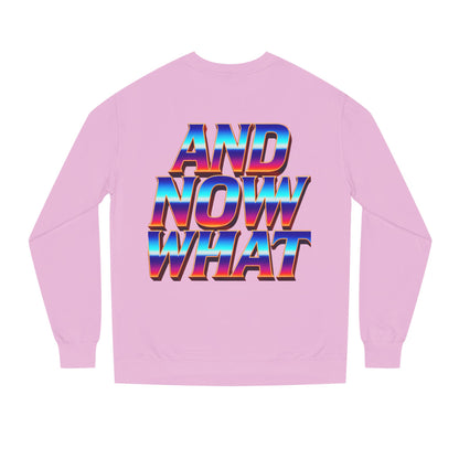 And Now What Sweatshirt — Retro Gradient Statement Crewneck