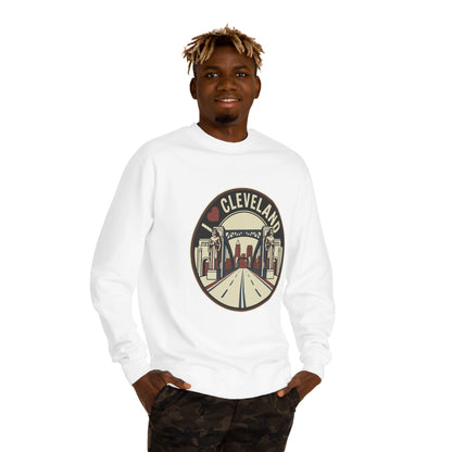Cleveland Skyline Sweatshirt — I  Cleveland Retro City Crewneck