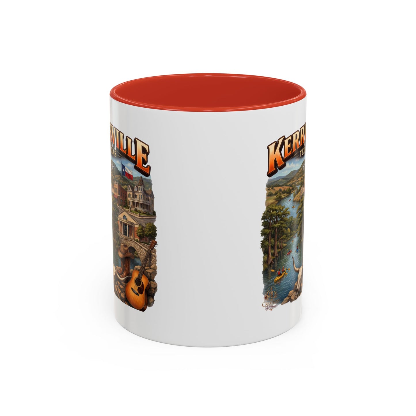 Kerrville Texas Souvenir Coffee Mug — Scenic Riverfront Design (11/15oz)