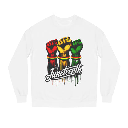 Juneteenth Fist Sweatshirt – Black Power Red Yellow Green Pride Crewneck