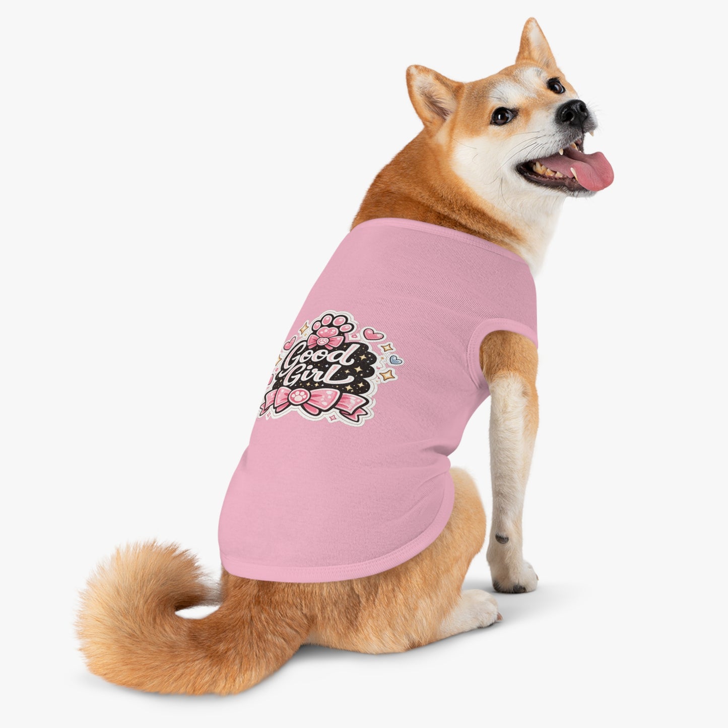 Good Girl Pet Tank Top — Cute Paw Print Dog Shirt for Small Dogs