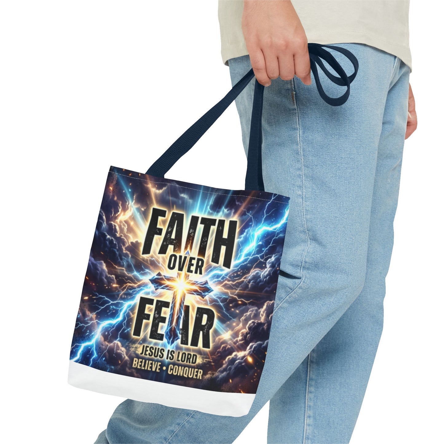 Faith Over Fear Tote Bag