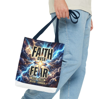 Faith Over Fear Tote Bag