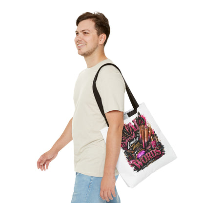 Nails Speak Louder Than Words Tote Bag – Glam Nail Technician Gift