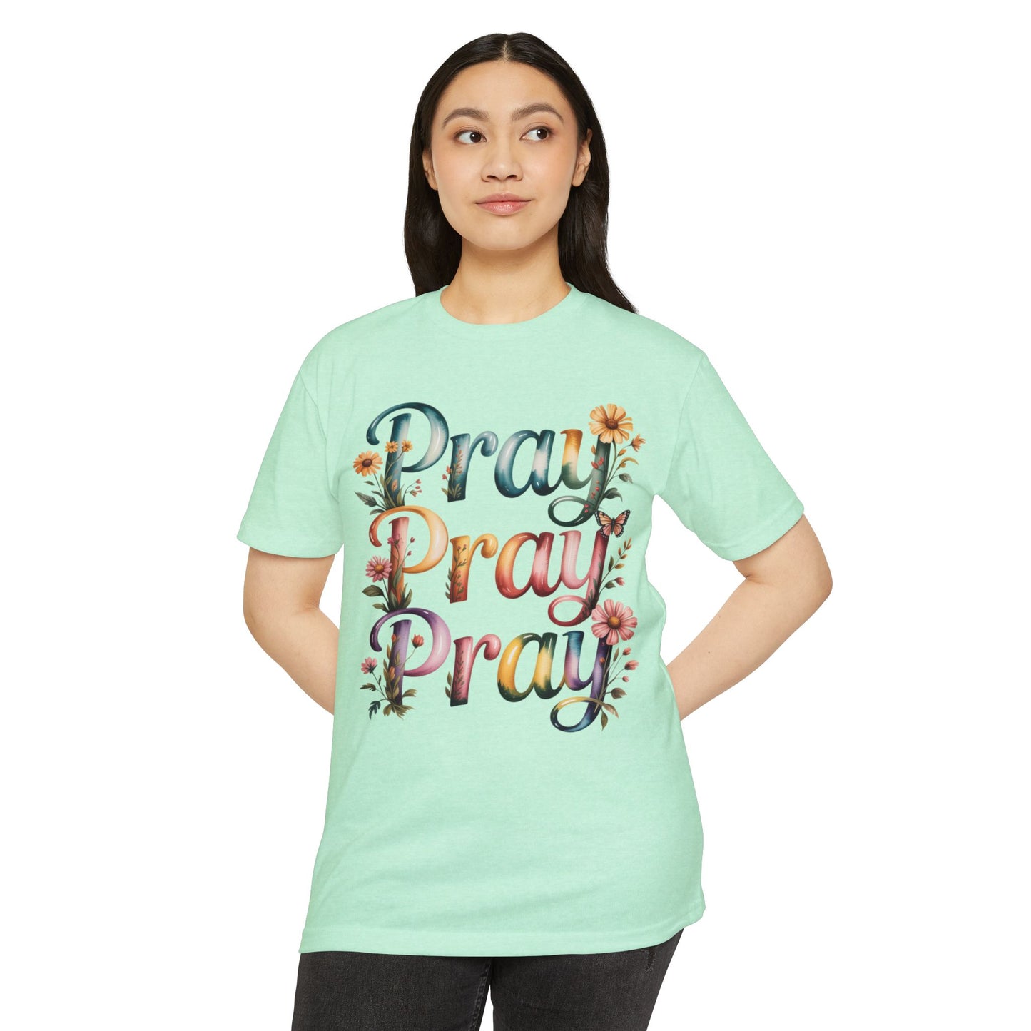 Pray Pray Pray Floral T-Shirt