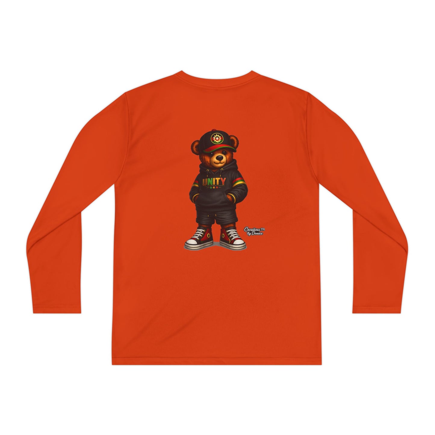 Youth Long Sleeve Tee — 'Unity' Streetwear Bear Graphic
