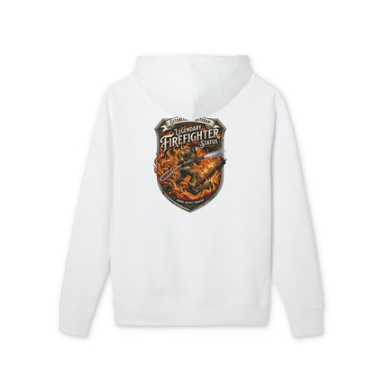 Firefighter Shield Hoodie — Legendary Firefighter Vintage Emblem