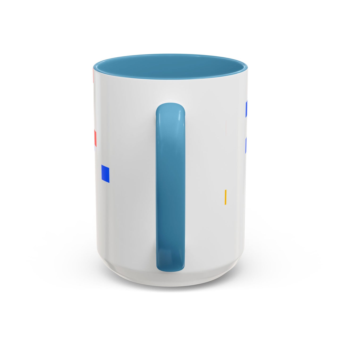 Autism Acceptance Accent Coffee Mug – Colorful Puzzle Square Design (11/15 oz)