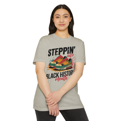 Steppin' Into Black History Month T-Shirt