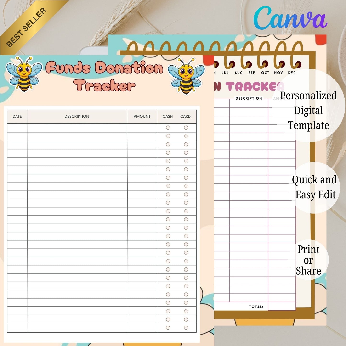 Kids Donation Tracker Printable | Charity & Kindness Giving Log for Children
