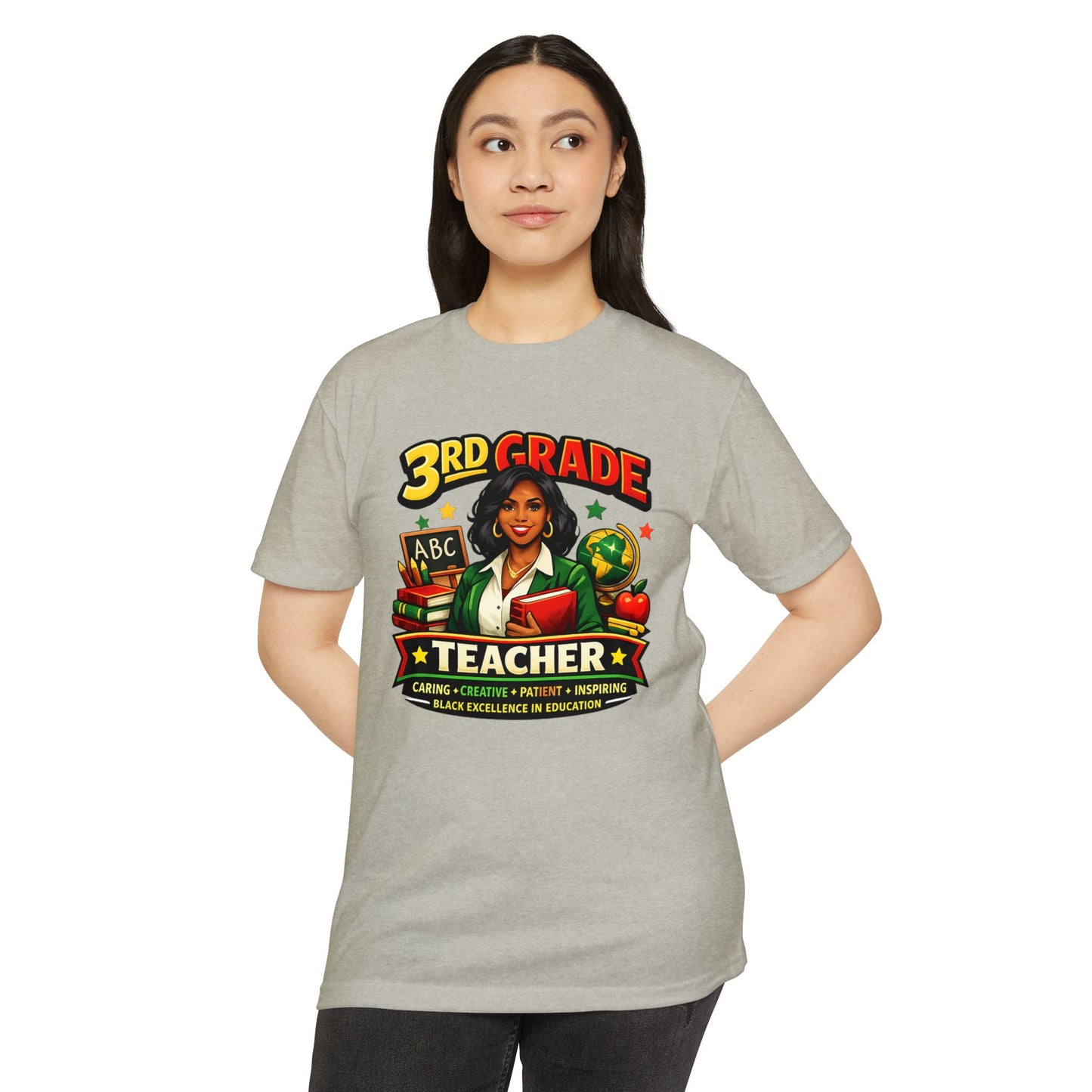 3rd Grade Teacher T‑Shirt – Black Excellence in Education Design