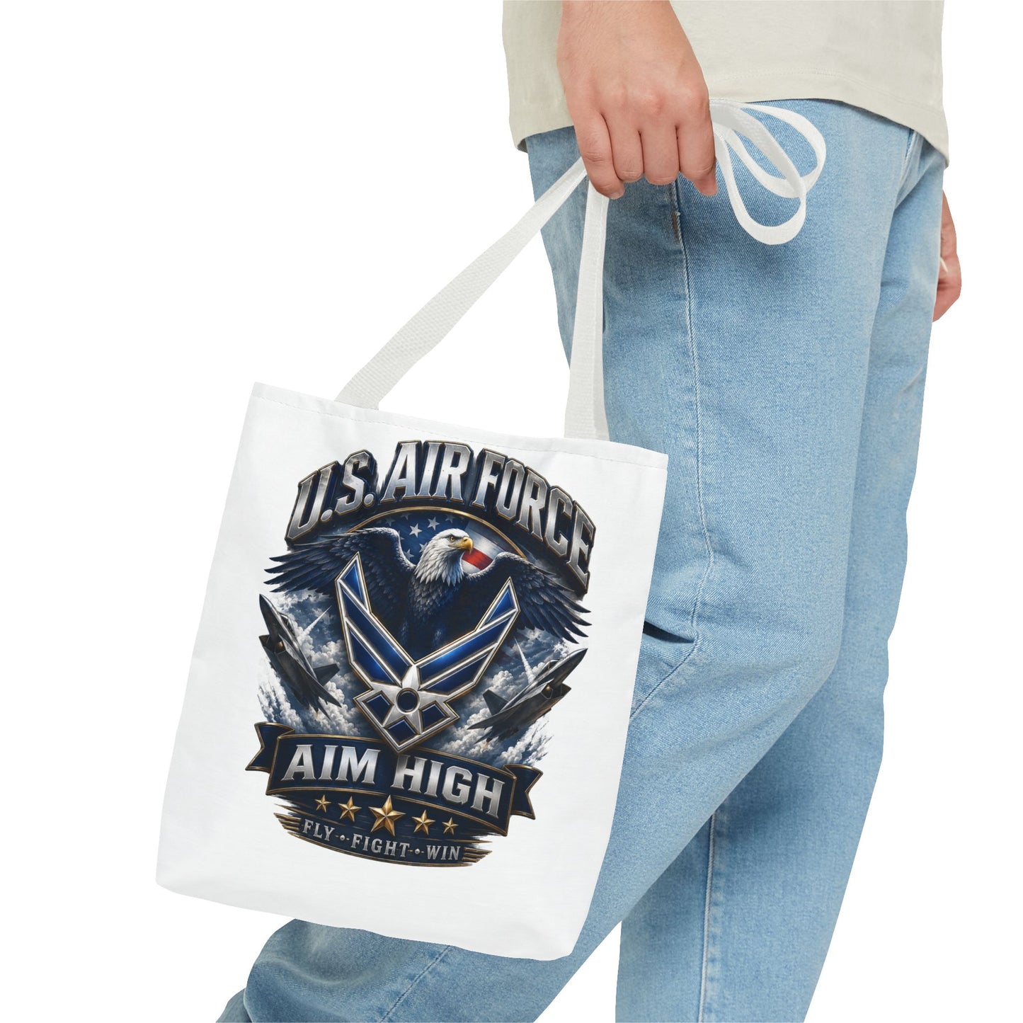 U.S. Air Force Aim High Tote Bag — Patriotic Eagle Military Tote