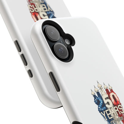 50 Years Patriotic iPhone Case — American Flag Anniversary Magnetic Impact-Resistant Case