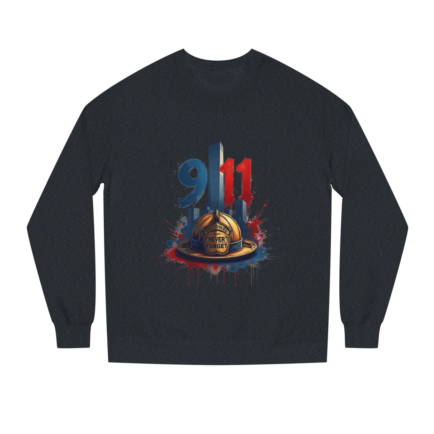 9/11 Memorial Sweatshirt – Firefighter Tribute Crewneck