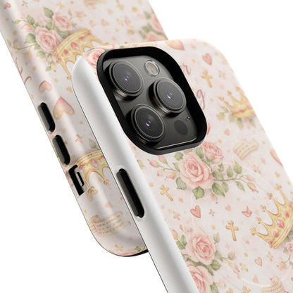 Daughter of the King Floral Phone Case — Tough Magnetic Protective Cover