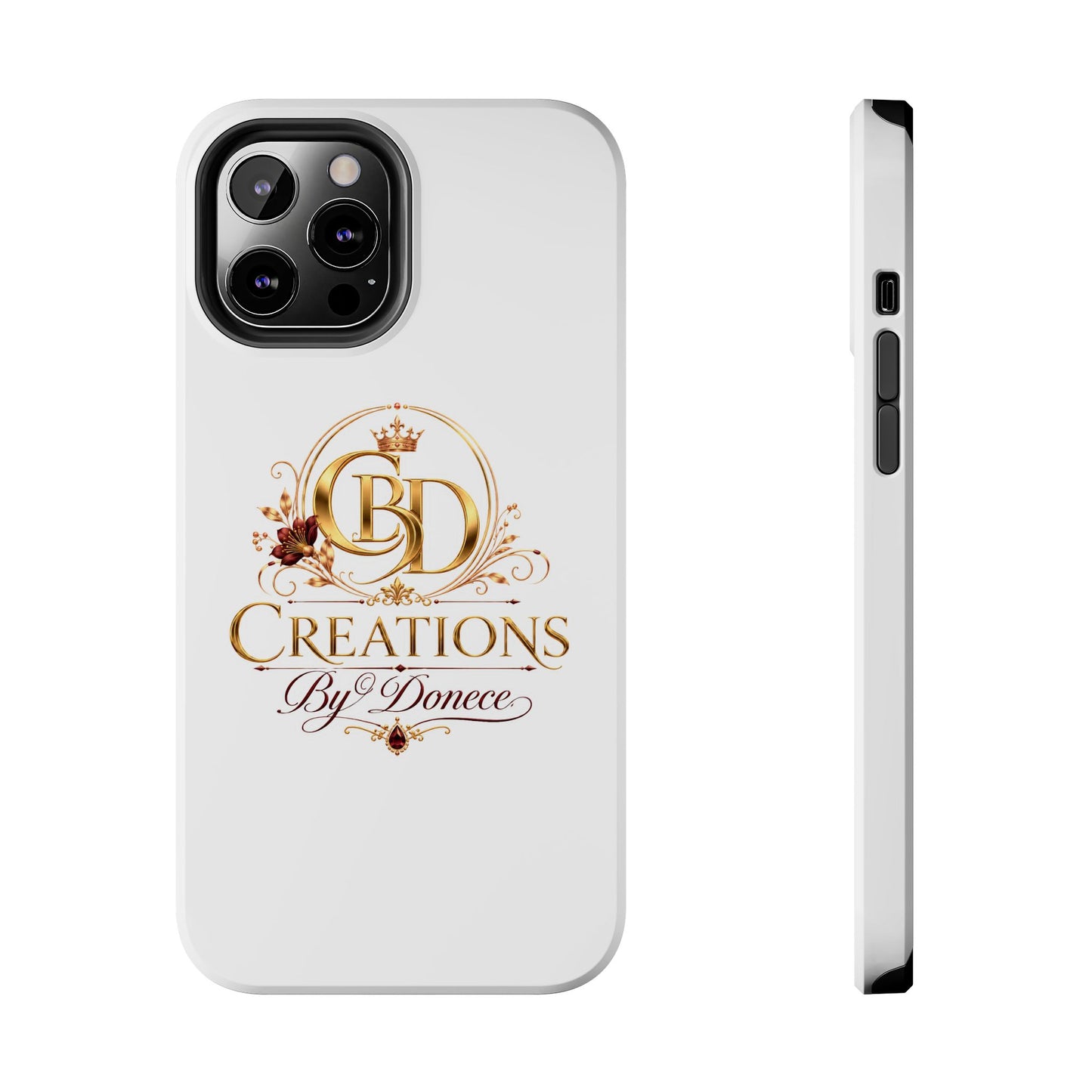 BD Creations By Donece Elegant Logo Tough Phone Case — Protective iPhone Cover