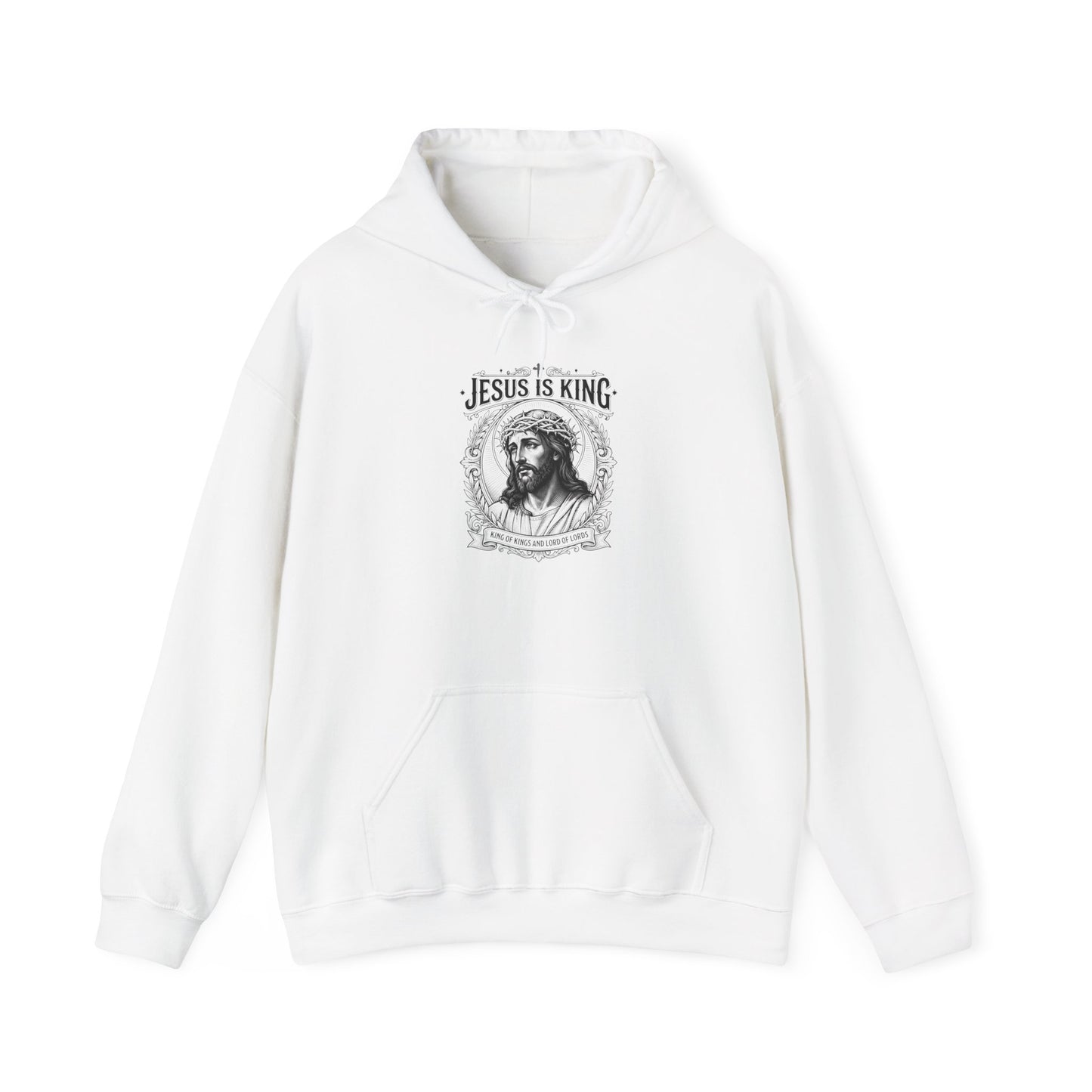 Jesus Is King Hoodie — Vintage Religious Graphic Christian Sweatshirt