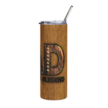 20 oz Military Patriotic Dad Tumbler – USA Flag & Camo Stainless Steel Travel Cup