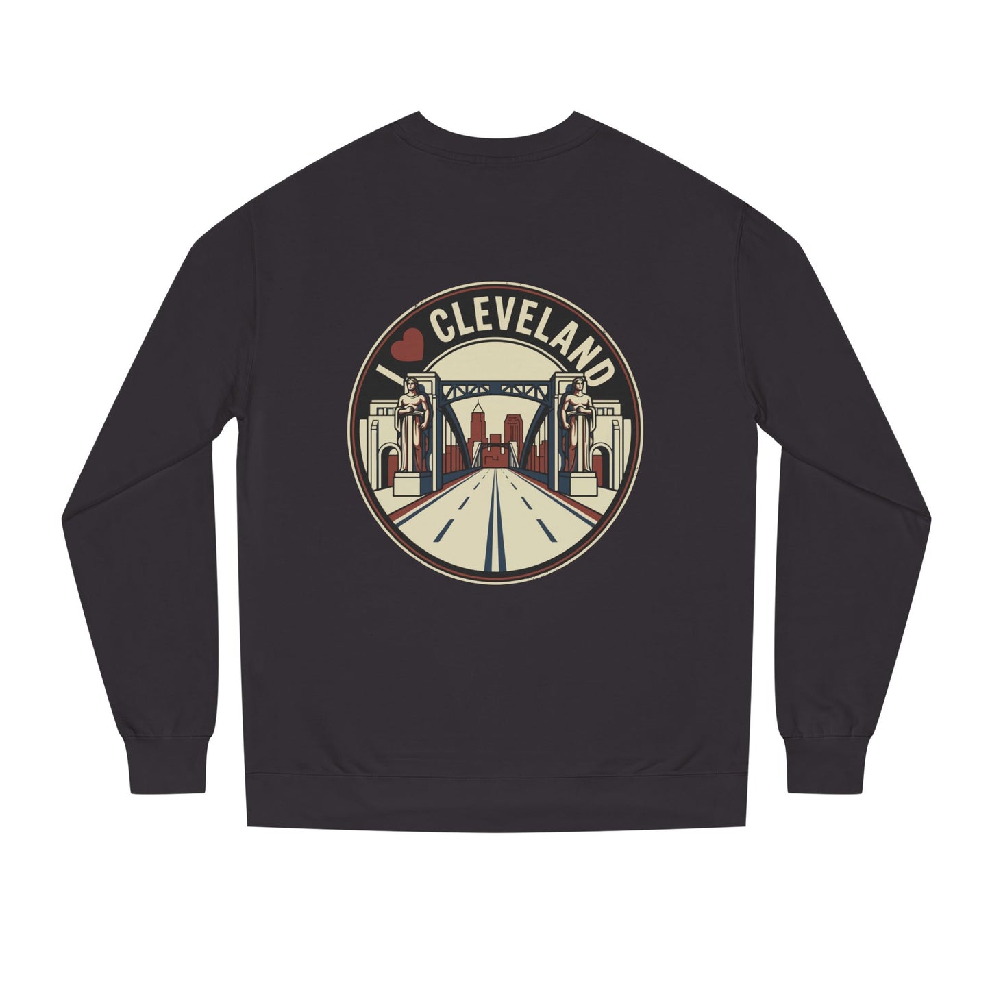 Cleveland Skyline Sweatshirt — I  Cleveland Retro City Crewneck