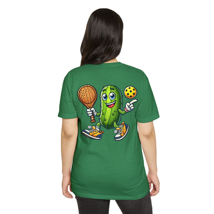 Pickle Pickleball T-Shirt – Cute Pickle Playing Pickleball Graphic Tee