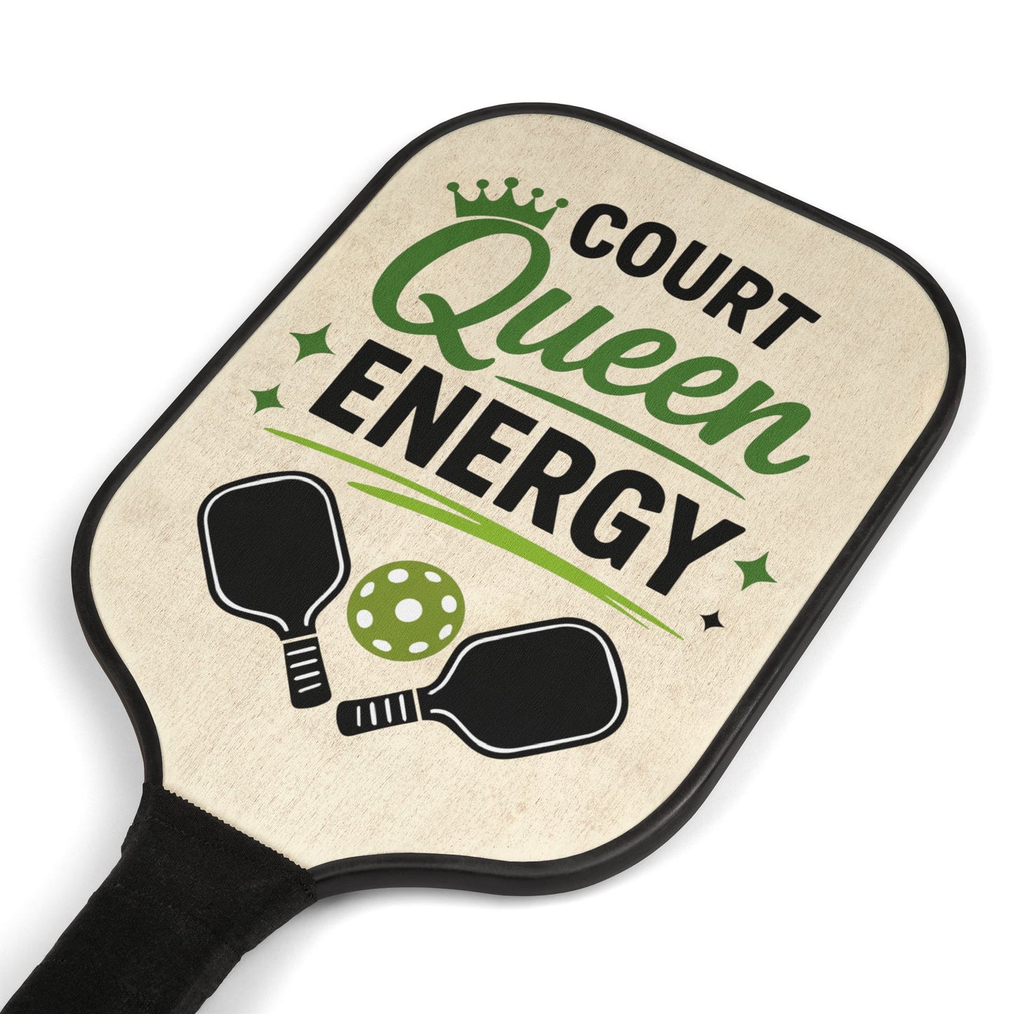 Court Queen Energy Pickleball Paddle Set — Women's Pickleball Kit with 2 Paddles & Balls