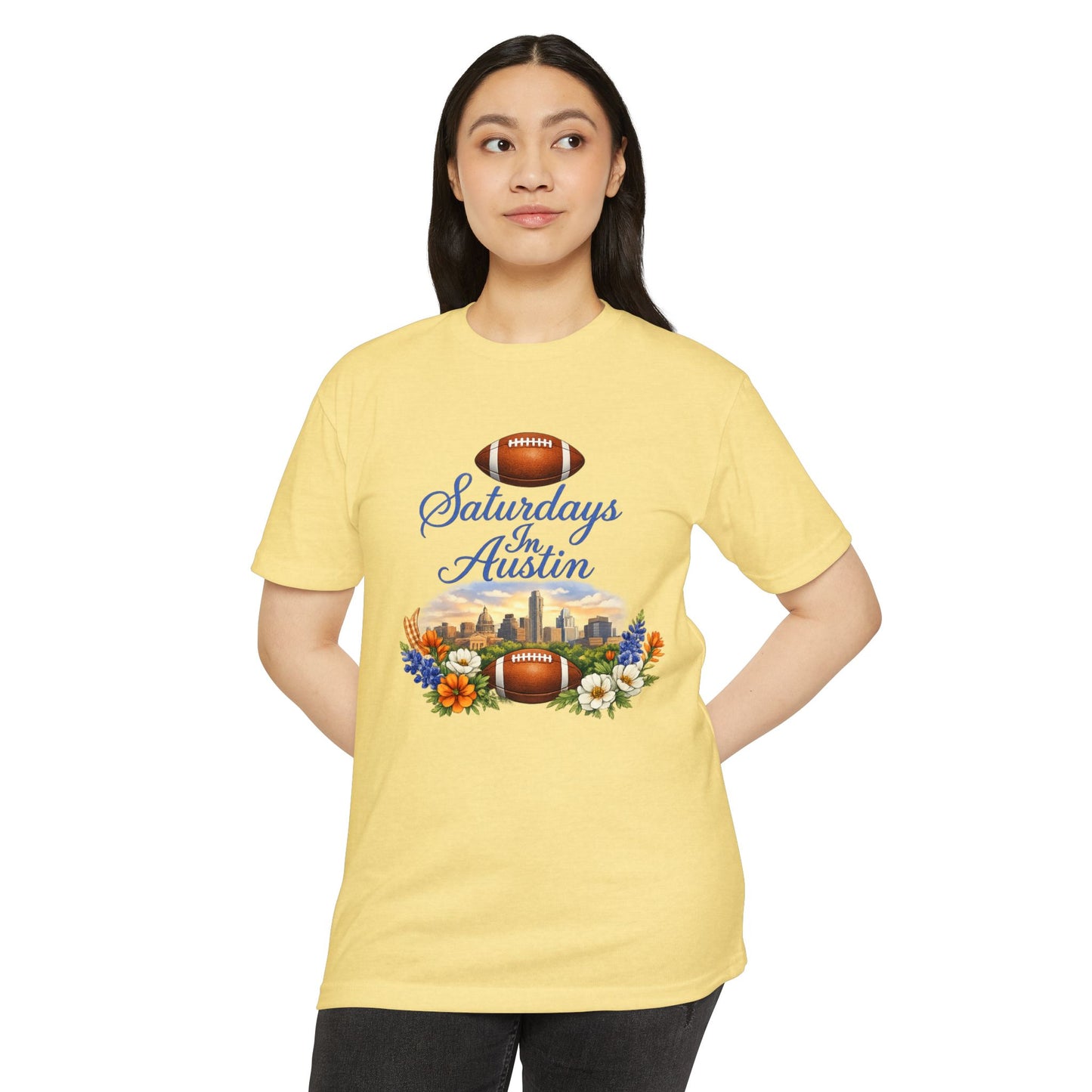 Saturdays in Austin Football Tee
