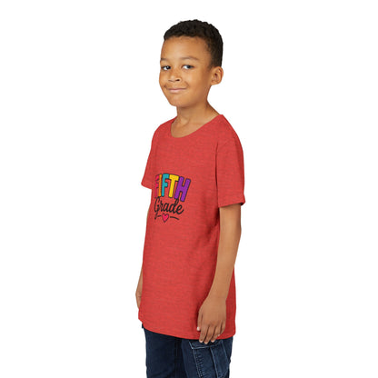 Fifth Grade Kids T‑Shirt – Colorful Back-to-School Tee with Heart