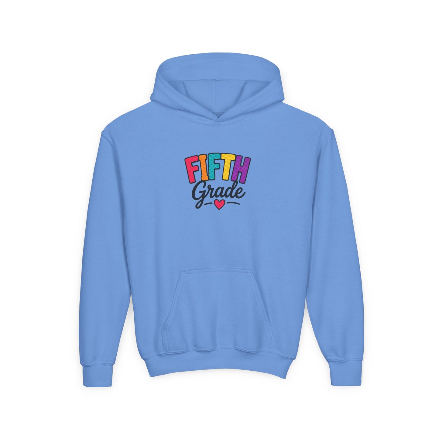 Fifth Grade Kids Hoodie - Colorful Back-to-School Sweatshirt for Students