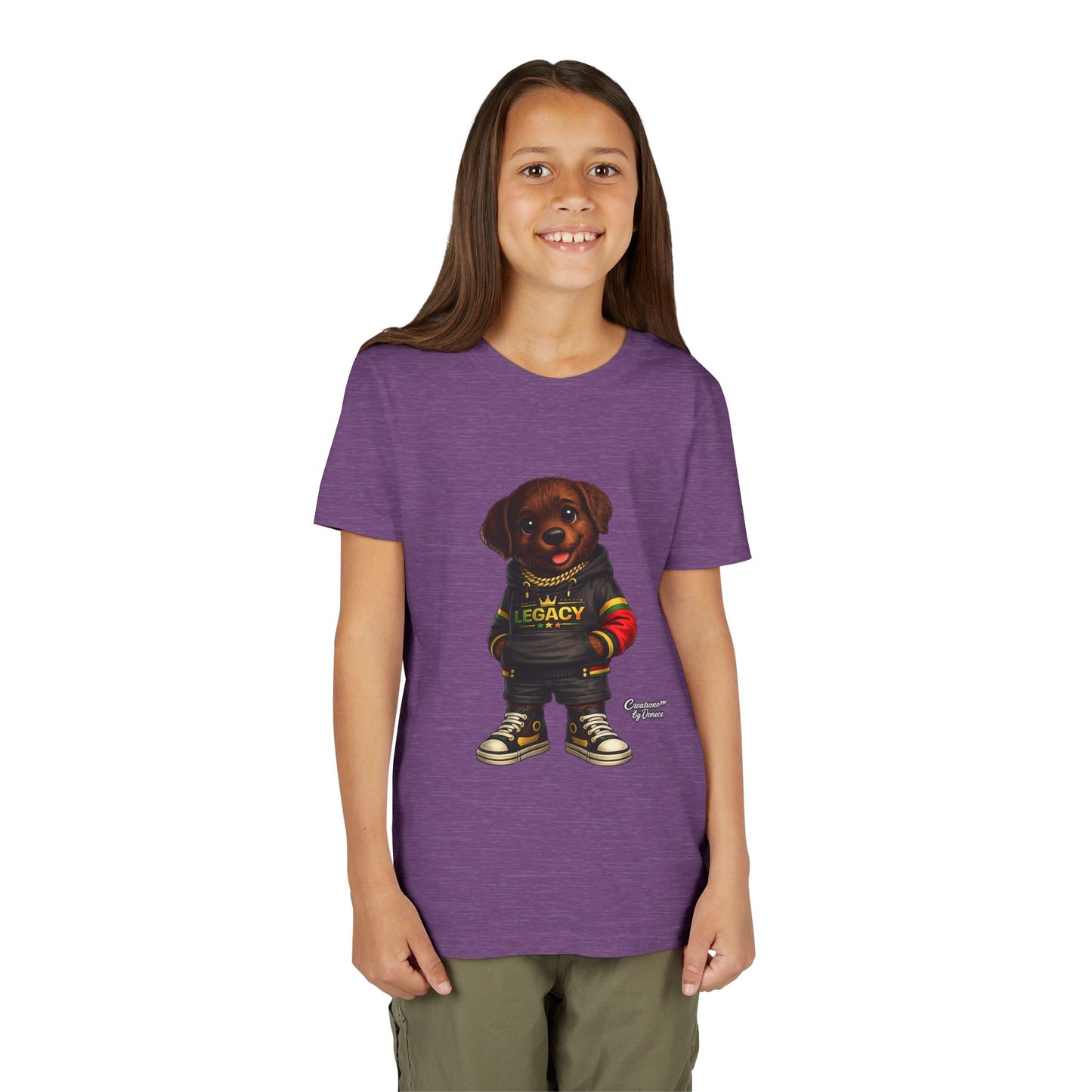 Youth Dog Tee — 'Legacy' Streetwear Puppy Graphic Shirt
