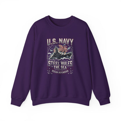 U.S. Navy Steel Rules the Sea Sweatshirt
