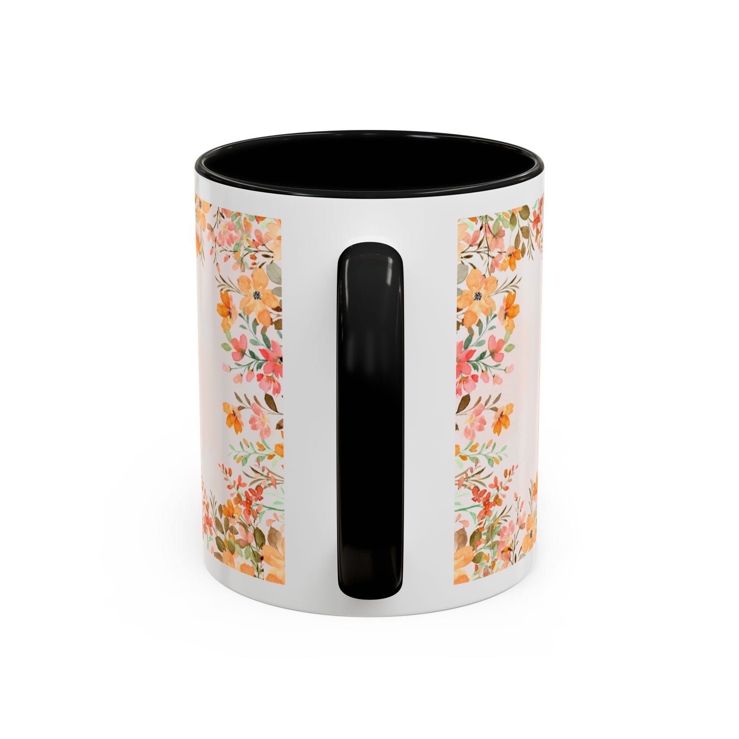Life Began With You Mom Floral Accent Coffee Mug