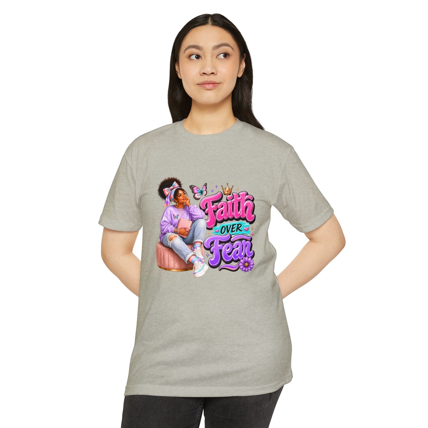 Faith Over Fear T‑Shirt — Inspirational Christian Graphic Tee