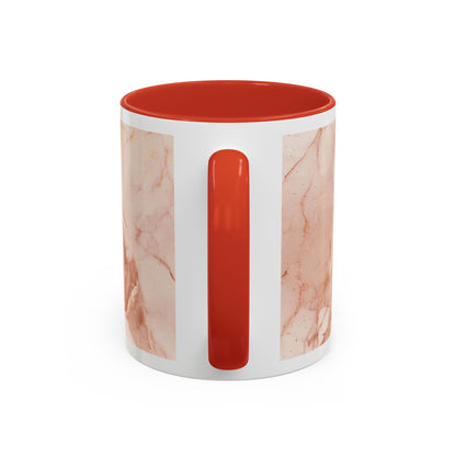 Mom Marble Accent Coffee Mug — Rose Gold & Gold Vein 11/15oz Gift