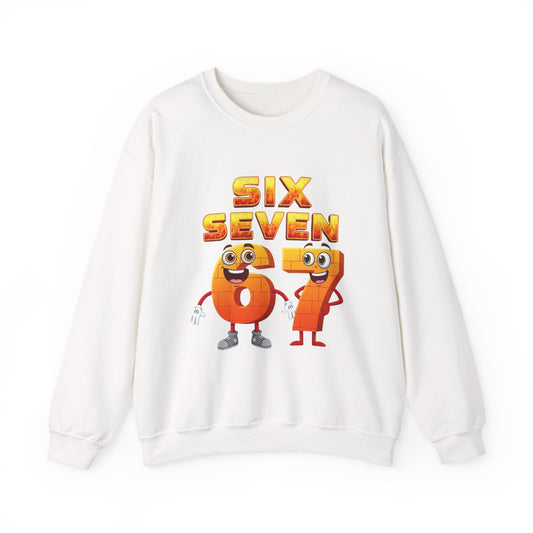 Six Seven 67 Cartoon Graphic Sweatshirt