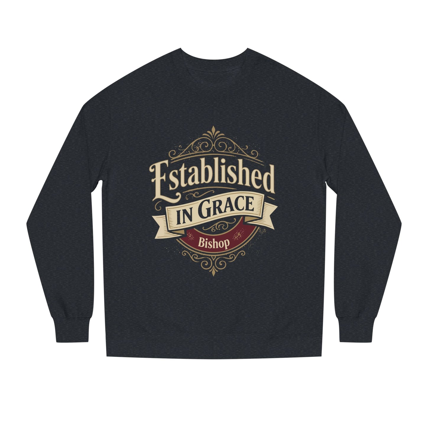 Established in Grace Sweatshirt — 'Established in Grace' Vintage Faith Crewneck