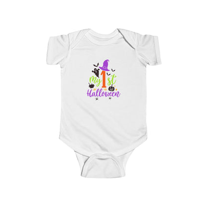Infant Bodysuit - "My 1st Halloween" Cute Witch Baby Halloween Onesie